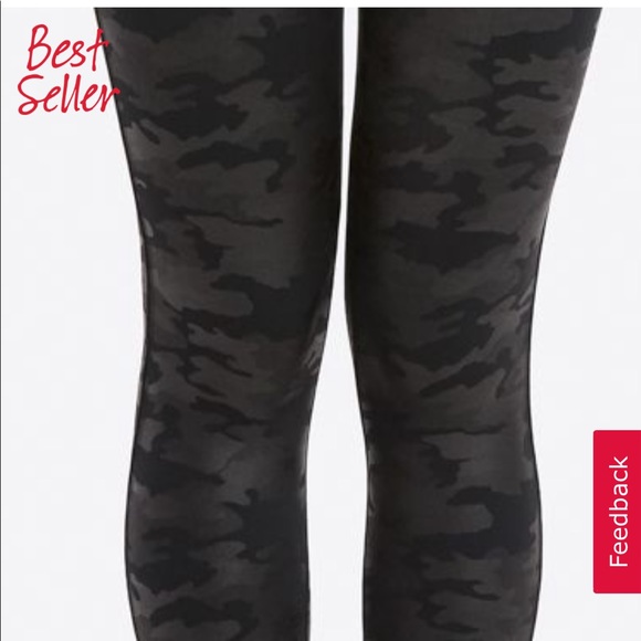Spanx Faux Leather Camo Leggings - Picture 2 of 6